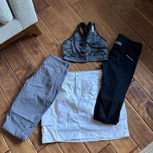 Bundle of 3 Athleta bottoms and gymshark too. Guc